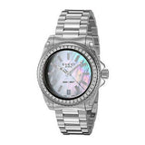 Gucci Dive Diamonds Mother of Pearl Dial Silver Steel Strap Watch For Women - YA136406 Authentic Buy Shop Now