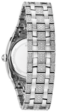 Bulova Crystal Collection Phantom Silver Dial Silver Steel Strap Watch for Men - 96C002 Authentic Buy Shop Now