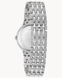 Bulova Crystal Collection Silver Dial Silver Steel Strap Watch for Women - 96L243 Authentic Buy Shop Now
