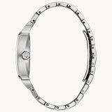 Bulova Phantom Swarovski Crystal Pave Silver Dial Silver Steel Strap Watch for Men - 98B296 Authentic Buy Shop Now