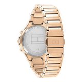 Tommy Hilfiger Eve Chronograph Quartz Grey Dial Rose Gold Steel Strap Watch For Women - 1782277 Authentic Buy Shop Now
