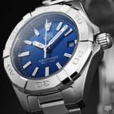 Tag Heuer Aquaracer Quartz Blue Dial Silver Steel Strap Watch for Women - WBD1312.BA0740 Authentic Buy Shop Now