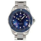 Tag Heuer Aquaracer Diamonds Blue Dial Silver Steel Strap Watch for Women - WAY131L.BA0748 Authentic Buy Shop Now