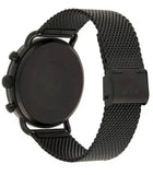 Emporio Armani Aviator Chronograph Black Dial Black Mesh Bracelet Watch For Men - AR11264 Authentic Buy Shop Now