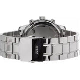 Guess Horizon Chronograph Quartz Black Dial Silver Steel Strap Watch For Men - W0379G1 Authentic Buy Shop Now