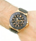 Guess Force Analog Black Dial Black Leather Strap Watch For Men - W0674G6 Authentic Buy Shop Now