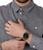 Emporio Armani Luigi Analog Black Dial Silver Mesh Bracelet Watch For Men - AR11272 Authentic Buy Shop Now