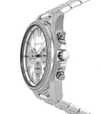 Michael Kors Whitney Chronograph Crystals Silver Dial Silver Steel Strap Watch For Women - MK6728 Authentic Buy Shop Now