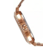 Guess Chelsea Mother of Pearl White Dial Rose Gold Mesh Strap Watch For Women - W0647L2 Authentic Buy Shop Now