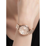 Fossil Jacqueline Rose Gold Dial Rose Gold Steel Strap Watch for Women - ES3435 Authentic Buy Shop Now