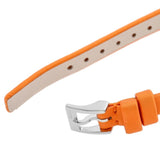 Gucci G-Frame Square Mother of Pearl Orange Dial Orange Leather Strap Watch For Women - YA128532 Authentic Buy Shop Now