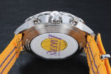 Tissot Quickster Chronograph NBA LA Lakers White Dial Yellow NATO Strap Watch for Men - T095.417.17.037.05 Authentic Buy Shop Now