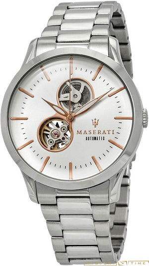 Maserati Tradizione Automatic White Dial Stainless Steel Watch For Men - R8823125001 Authentic Buy Shop Now