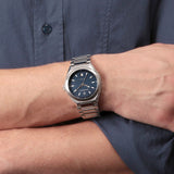 Maserati Triconic Quartz Blue Dial Silver Steel Strap Watch For Men - R8853139002 Authentic Buy Shop Now