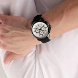 Maserati Successo 44mm White Dial Black Silicone Strap Watch For Men - R8871621010 Authentic Buy Shop Now