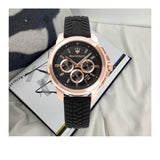 Maserati Successo 44mm Black Rose Gold Dial Black Rubber Strap Watch For Men - R8871621012 Authentic Buy Shop Now