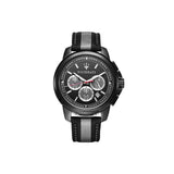 Maserati Royale 44mm Black Dial Stainless Steel Fiber Strap Watch For Men - R8871637002 Authentic Buy Shop Now