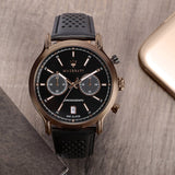 Maserati Legend Chronograph Black Dial Black Leather Strap Watch For Men - R8871638001 Authentic Buy Shop Now