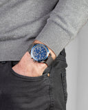 Maserati Traguardo 45mm Chronograph Blue Dial Watch For Men - R8873612009 Authentic Buy Shop Now