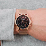 Maserati Epoca Black Dial Gold Mesh Bracelet Watch For Men - R8873618005 Authentic Buy Shop Now