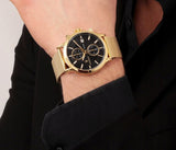 Maserati Epoca 42mm Black Dial Gold Mesh Bracelet Watch For Men - R8873618007 Authentic Buy Shop Now