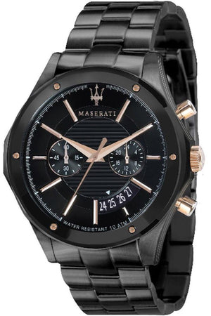 Maserati Circuito Black Dial Black Steel Strap Watch For Men - R8873627001 Authentic Buy Shop Now