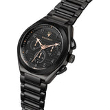 Maserati Triconic Quartz Black Dial Black Steel Strap Watch For Men - R8873639003 Authentic Buy Shop Now