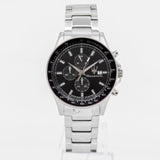 Maserati SFIDA Chronograph Black Dial Silver Steel Strap Watch For Men - R8873640015 Authentic Buy Shop Now
