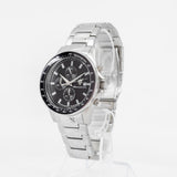Maserati SFIDA Chronograph Black Dial Silver Steel Strap Watch For Men - R8873640015 Authentic Buy Shop Now
