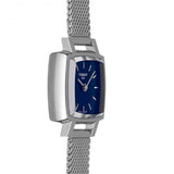 Tissot Lovely Square Blue Dial Silver Mesh Bracelet Watch For Women - T058.109.11.041.00 Authentic Buy Shop Now