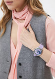 Michael Kors Janelle Three Hand Purple Dial Purple Rubber Strap Watch For Women - MK7143 Authentic Buy Shop Now