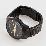 Armani Exchange Hampton Chronograph Black Dial Black Steel Strap Watch For Men - AX2413 Authentic Buy Shop Now