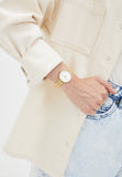 Michael Kors Pyper Quartz Mother of Pearl White Dial Gold Mesh Bracelet Watch For Women - MK4619 Authentic Buy Shop Now