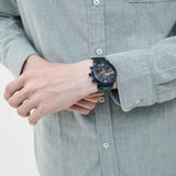 Fossil Neutra Chronograph Blue Dial Blue Steel Strap Watch for Men - FS5826 Authentic Buy Shop Now