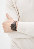 Fossil Everett Chronograph Black Dial Brown Leather Strap Watch for Men - FS5798 Authentic Buy Shop Now
