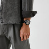 Armani Exchange Chronograph Black Dial Black Steel Strap Watch For Men - AX2429 Authentic Buy Shop Now