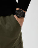 Emporio Armani Meccanico Quartz Black Dial Black Leather Strap Watch For Men - AR60032 Authentic Buy Shop Now