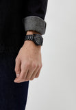 Emporio Armani Meccanico Skeleton Black Dial Black Steel Strap Watch For Men - AR60045 Authentic Buy Shop Now