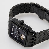 Emporio Armani Meccanico Black Dial Black Steel Strap Watch For Men - AR60058 Authentic Buy Shop Now
