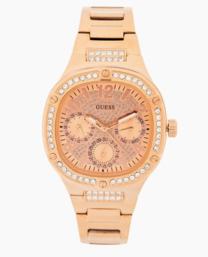 Guess Duchees Quartz Rose Gold Dial Rose Gold Steel Strap Watch For Women - GW0558L3 Authentic Buy Shop Now