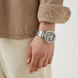 Guess Duke Glitz Black Dial Silver Steel Strap Watch For Men - GW0576G1 Authentic Buy Shop Now