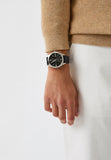 Emporio Armani Claudio Chronograph Black Dial Black Leather Strap Watch For Men - AR11542 Authentic Buy Shop Now