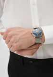 Emporio Armani Minimalist Quartz Blue Dial Silver Steel Strap Watch For Men - AR11571 Authentic Buy Shop Now