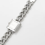 Michael Kors Chain Lock Pave Silver Dial Silver Steel Strap Watch For Women - MK4718 Authentic Buy Shop Now