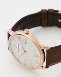 Emporio Armani Minimalist Quartz White Dial Brown Leather Strap Watch For Men - AR11572 Authentic Buy Shop Now