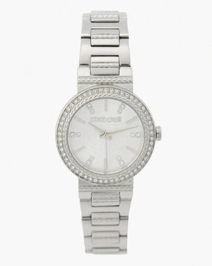 Just Cavalli Donna Glam Silver Dial Silver Steel Strap Watch for Women - RC5L098M0015 Authentic Buy Shop Now