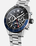 Tag Heuer Carrera Chronograph Blue Dial Silver Steel Strap Watch for Men - CBG2A1Z.BA0658 Authentic Buy Shop Now