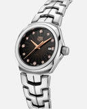 Tag Heuer Link Quartz Black Dial Silver Steel Strap Watch for Women - WBC131F.BA0649 Authentic Buy Shop Now