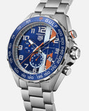 Tag Heuer Formula 1 Gulf Edition Chronograph Blue Dial Silver Steel Strap Watch for Men - CAZ101AT.BA0842 Authentic Buy Shop Now