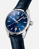 Tag Heuer Carrera Date Blue Dial Blue Leather Strap Watch for Men - WBN2112.FC6504 Authentic Buy Shop Now